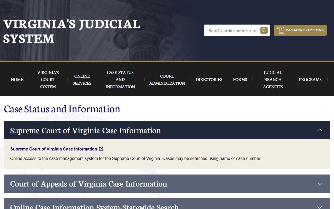 Highland County court records after jail arrest through Virginia Judiciary case information